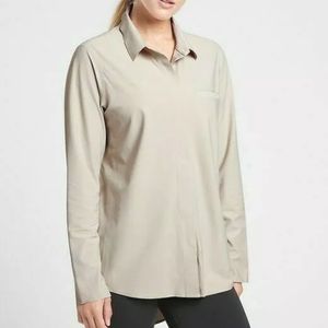 Athleta Urbanite Top Beige Small